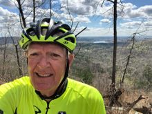 Selfie with the Lake in the distance.