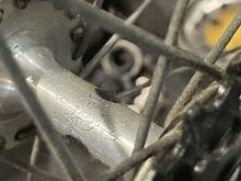 I thought, "how rusty are the spokes on it?"