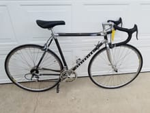 Seller told me it was all original. I don't beliebe the seat is original. Not sure about the rims or pedals. A few of the decals are unlike any I have seen.