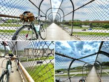 pedestrian bridge? multi use bridge? the path of getting a break from truck traffic?