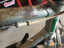 Curious what this scroll decal once read.