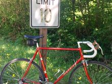 The cockpit really fits.  Selle Anatomica, Cinelli bars/stem, delta’s.  Easy to the drops, and room to stretch.