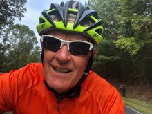 Riding selfie behind Doug and Rick