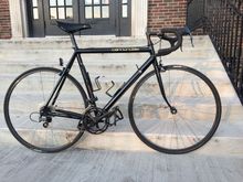 As purchased. With temporary black plastic pedals. 