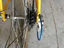 The left bearing is few mm further inboard than the drive side.