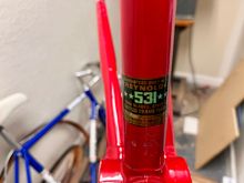 Original 531 Schwinn-specific frame decal...