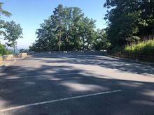 Empty parking lot up top. 