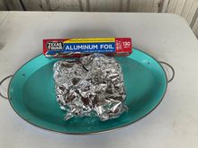 Now thick Texas tough foil probably made at Alcoa in Tennessee LOL anyways 30 minutes to seal in the juices and continue the cooking and the natural preservatives process. Will eat later my crew flew to Las Vegas today and left me here to care of everyone’s houses but that is ok they would do the same for me :) 
