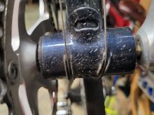 Detail to show BB lugs - pre-wipe down