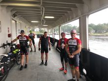 On the ferry