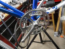 Gear installed for the drive train with nice clearance.