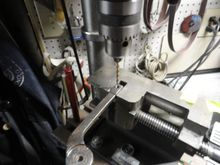 Step drilling out the old pins. They are hardened steel so it was slow going.   