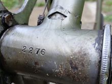 three pics of the condition of my ducketts road bicycle circa 1960ish