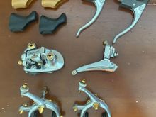 I have never seen Campagnolo pieces with anodized trim pieces like this. 