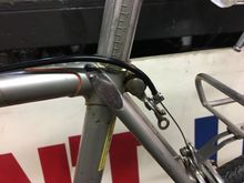 Scratches all over, and reflective tape etc