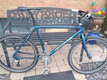 Seat post up hight from repairs stand, before cargo rack installation.