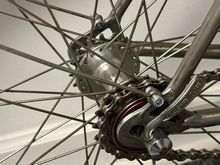 Currently set for about a 67-in gear on the Doe Eno freewheel.