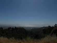 I arrived at the top of Grizzly Peak in time to see Tilden Park’s Redwood Railway steam train depart.