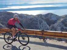 Near the summit of Biokovo mountain, starting from sea level to 1765m of elevation, it's the biggest climb in Croatia.