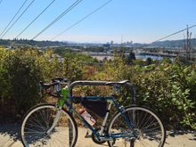 Willamette - you can see the bridge you crossed back the river