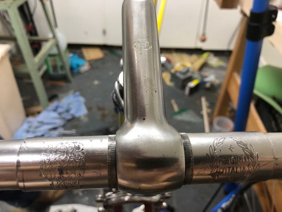 Cinelli 1A stem with crest Model 64 Giro bars...