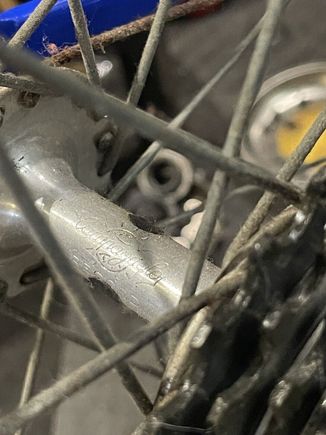 I thought, "how rusty are the spokes on it?"