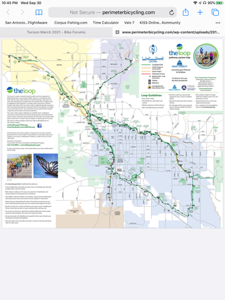 Looking over some maps of biking in Tucson. Good incentive to keep riding my bikes. 
