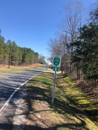 The Southern Uwharrie Bike Route in NC
