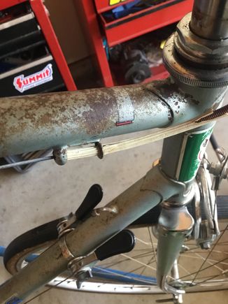 Curious what this scroll decal once read.