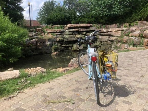 Borrowed my daughter’s bike. 