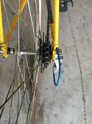 The left bearing is few mm further inboard than the drive side.