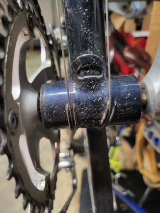 Detail to show BB lugs - pre-wipe down