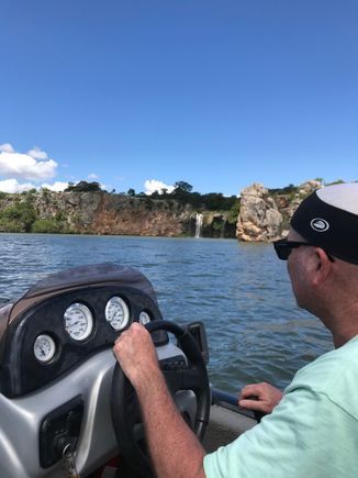 Cruising Lake Buchanan near Austin, Texas 