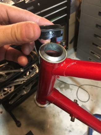 Had a bit of a delay...plastic upper race did not fit the head tube...too loose. Amazingly, had a stronglight metal race from another headset. Perfect fit and the plastic one goes to the other set.