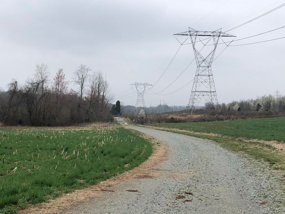 Just over the hill is the Davidson County Solar farm. It was the largest in the US at the time it was completed. I used to visit it before I retired.