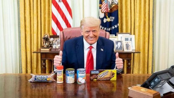 What a great use of Presidential influence.
"I defeated China and became a Beaner from behind this desk."  