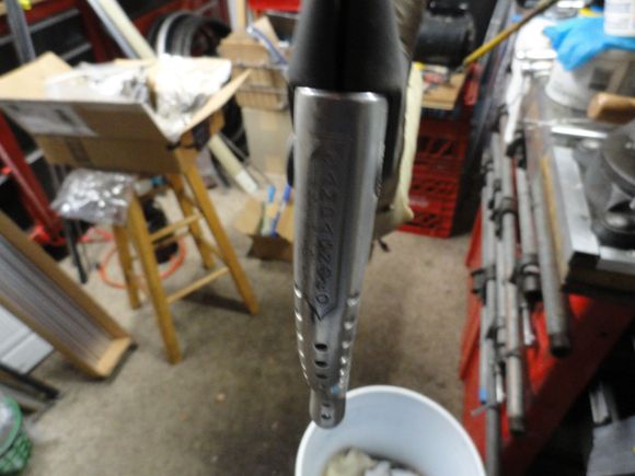 right lever with a small rash on the outer side of the lever