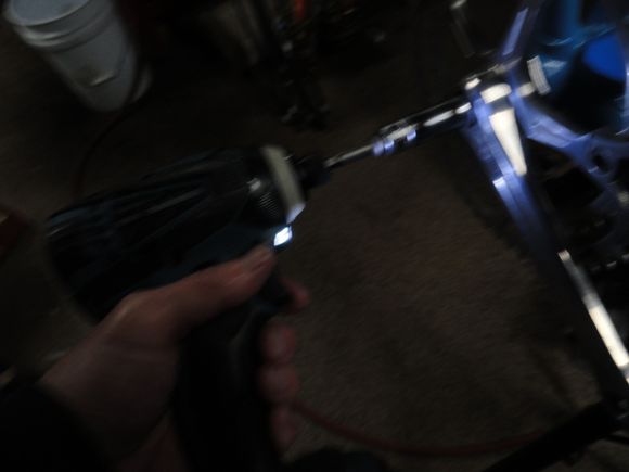 Me being lazy and using an impact gun for the install.