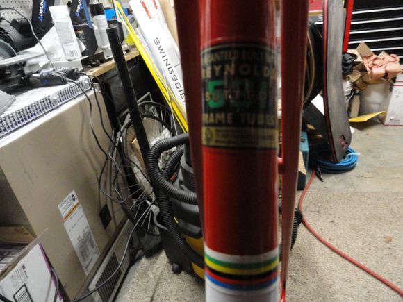 Reynold three tube frame sticker