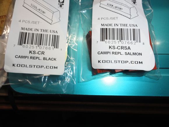 Pad replacement sets of 4 in both colors cost is $25 and are in stock.