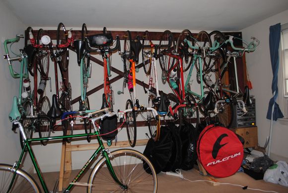 A later rendition of my rack.  Sadly a lot of those are gone now.  