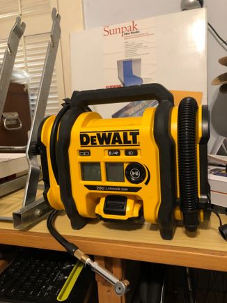 The Dewalt is rated to go up to 160 psi.