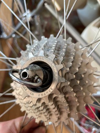 The Cog spacing seems the same as my six speed