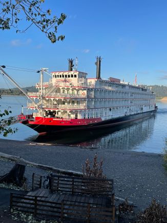 This is the cruise ship that everyone sleeps on at night. They wake up with a different port and takeoff for the adventures.