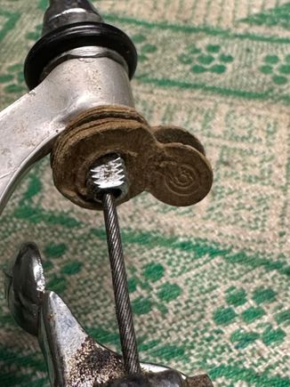 Crazy the brakes still had these packaging bits of paper