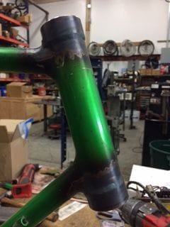 The head tube is now set for 1 &amp; 1/8 standard straight forks. The plan is for carbon disk up front. Time will tell, but the project is coming along nicely.