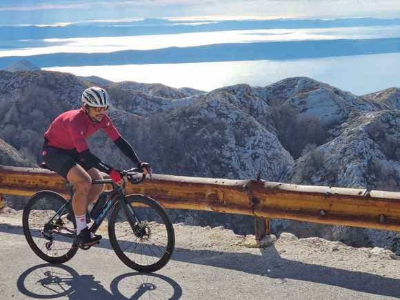 Near the summit of Biokovo mountain, starting from sea level to 1765m of elevation, it's the biggest climb in Croatia.