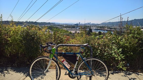 Willamette - you can see the bridge you crossed back the river