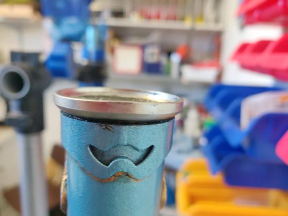 Upper headset cup is has taken a hit at some point, maybe recently during transport, maybe earlier. Should I try to find a replacement and swap, or try to froce it back in shape? 