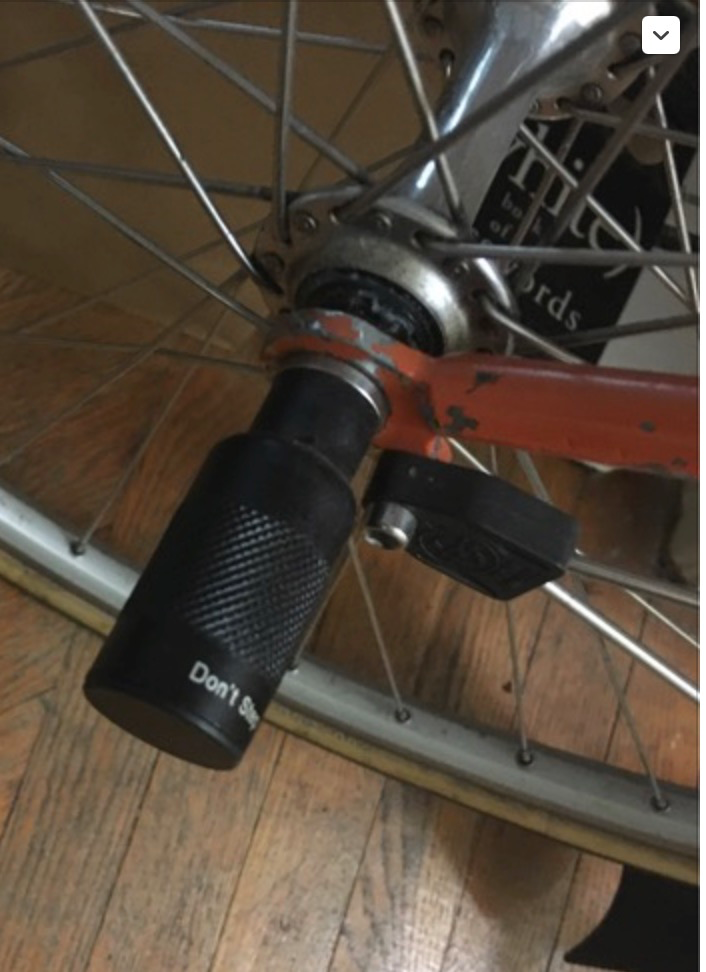Homemade fork light mount Bike Forums